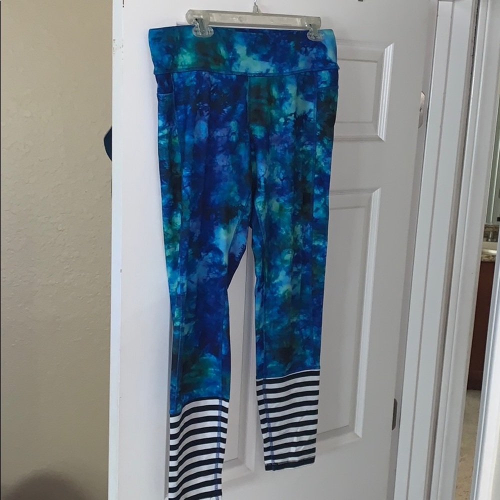 Tie dye workout tight